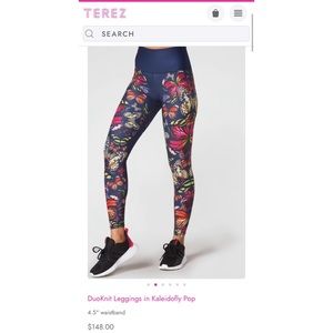Terez DuoKnit Leggings in Kaleidofly Pop